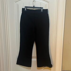 SPANX black crop pants sz L